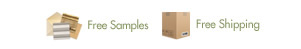 Free Samples, Free Shipping, No Sales Tax