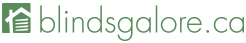 Blindsgalore Canada logo - window blinds, window shades