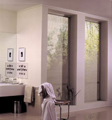 Lightblocker 1/2" mini blind shown in colour Aluminum