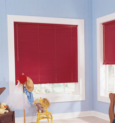 Customiser 1" mini blind shown in colour Real Red