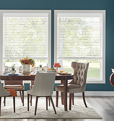 Northern Heights 2" wood blind shown in color Coffee
