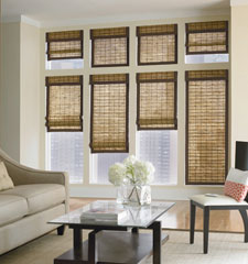Bali® Natural Shade Fernando shown in color Black Coffee