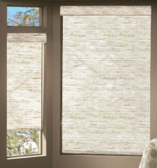 Bali® Rafia Roller shade shown in color Prairie
