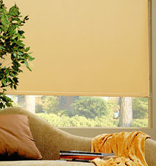 Bali roller shade shown in color Bolero Briarwood