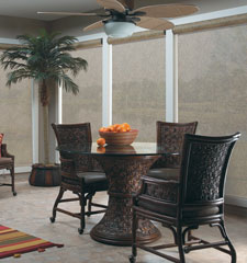 Bali solar shade shown in color Lanai Chestnut