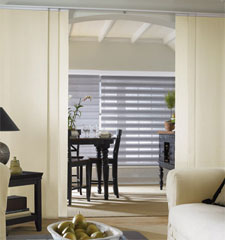 Satin Sliding Panel shown in colour White