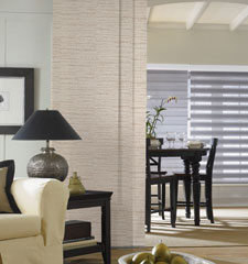 Mesa Sliding Panel shown in colour Flax