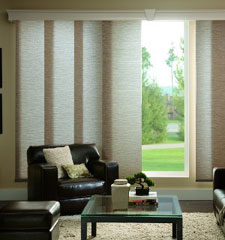Bali Rafia Sliding Panel shown in colour Prairie