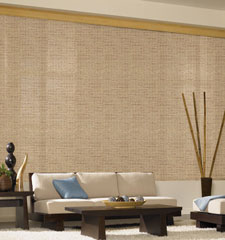 Bali® Thatch Sliding Panel shade shown in colour Toffee
