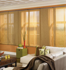 Bali Arbor Sliding Panel shown in colour Bamboo