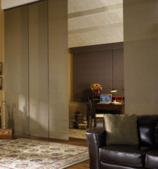 Bali Lattice Sliding Panel shown in colour