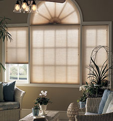CrystalPleat Watercolor Linen shown in colour Ember