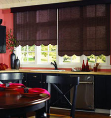 Graber® Rujin Roller shade shown in colour Russet