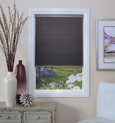 Cellular Shade: 3/8" Double Cell Blackout shown in Flax