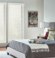 Blindsgalore 2" Hardwood Blind shown in colour Walnut