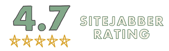 4.7 Sitejabber Rating