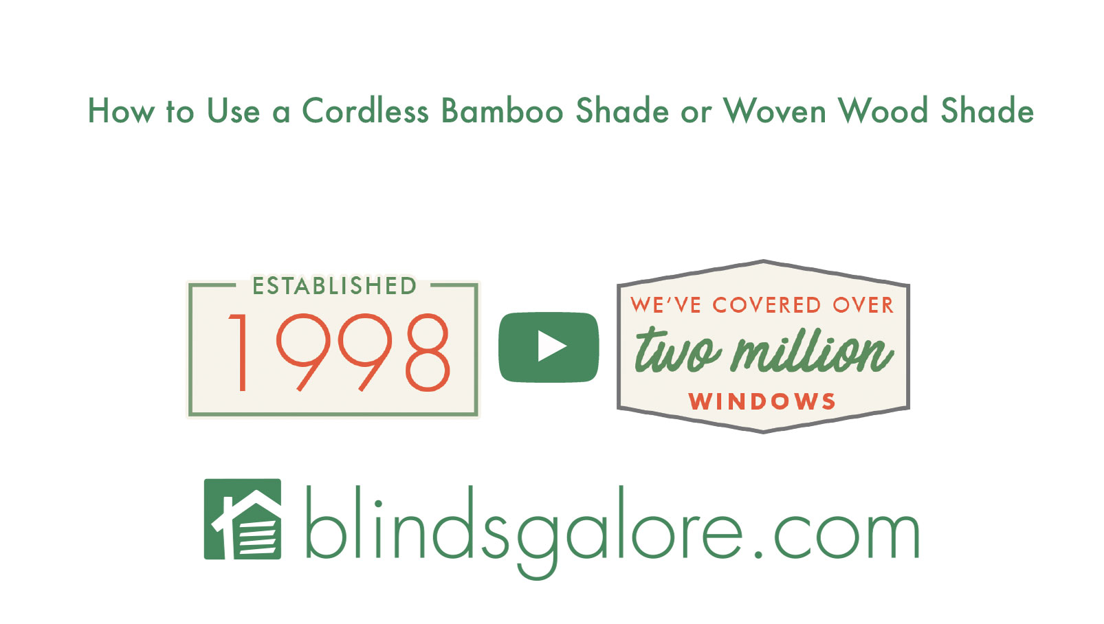 how cordless woven wood shades operate
