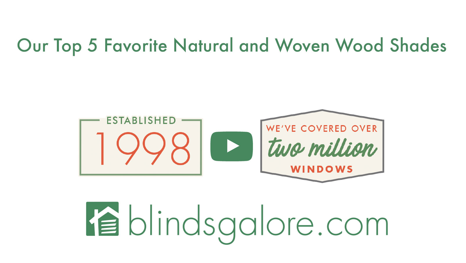 our top five favorite woven wood shades